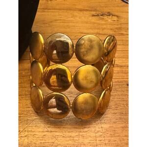 Vintage gold tone cuff bracelet